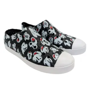 NATIVE Mickey Mouse Jefferson Shoes 11 Men's Slip-On Black White Disney World