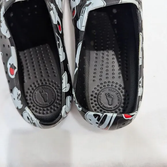 NATIVE Mickey Mouse Jefferson Shoes 11 Men's Slip-On Black White Disney World