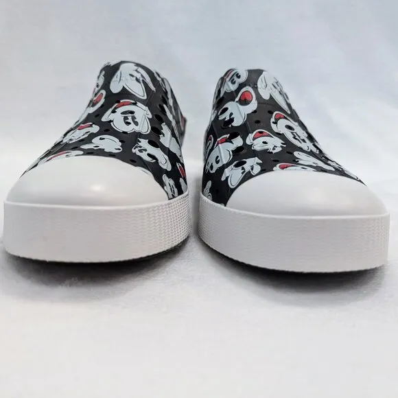 NATIVE Mickey Mouse Jefferson Shoes 11 Men's Slip-On Black White Disney World