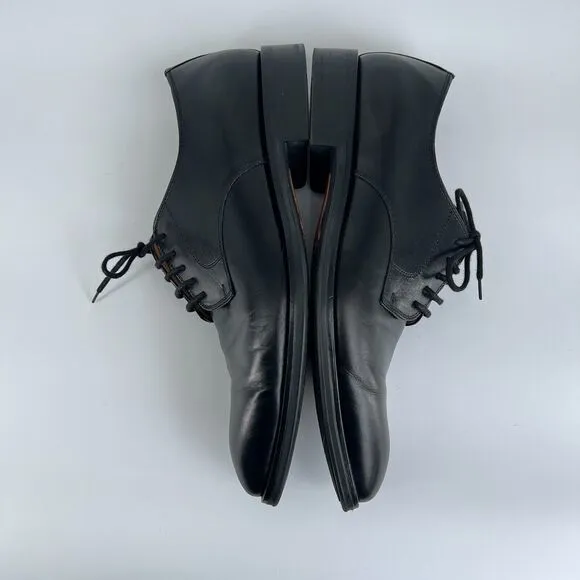 Navyboot Men's Dress Shoes US 10 Black Leather Comfort Casual Lace Up Oxford
