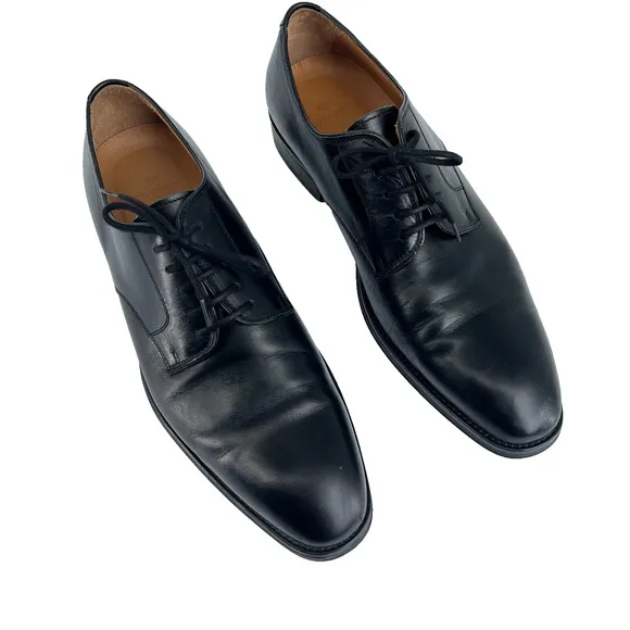 Navyboot Men's Dress Shoes US 10 Black Leather Comfort Casual Lace Up Oxford