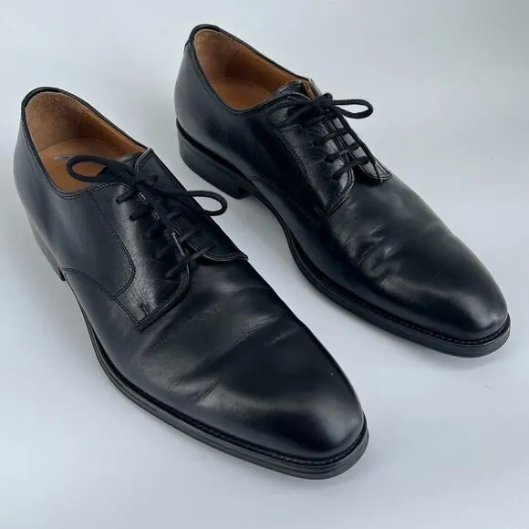 Navyboot Men's Dress Shoes US 10 Black Leather Comfort Casual Lace Up Oxford