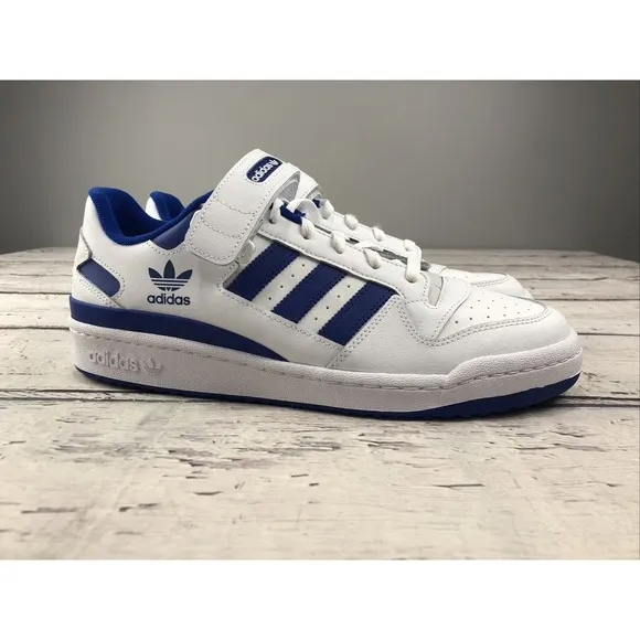New Adidas Forum Low Men's Shoes Cloud White-Royal Blue FY7756 Size 11.5‎ No Box