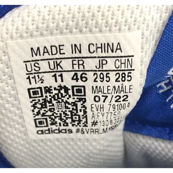 New Adidas Forum Low Men's Shoes Cloud White-Royal Blue FY7756 Size 11.5‎ No Box