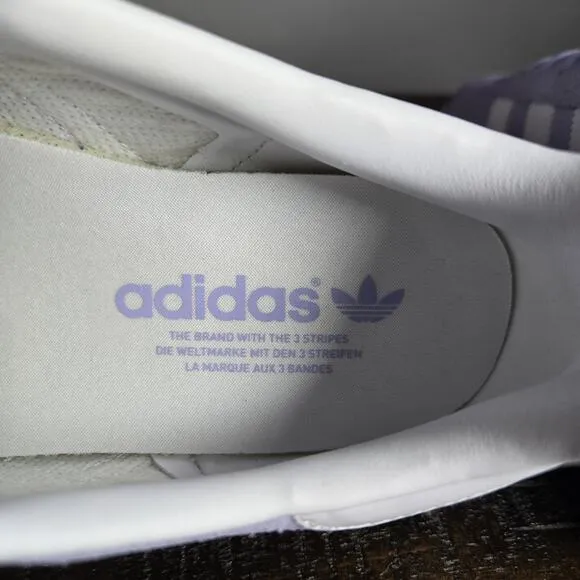NEW Adidas Gazelle Womens Size 9.5 Casual Shoes Purple Violet White IE0444