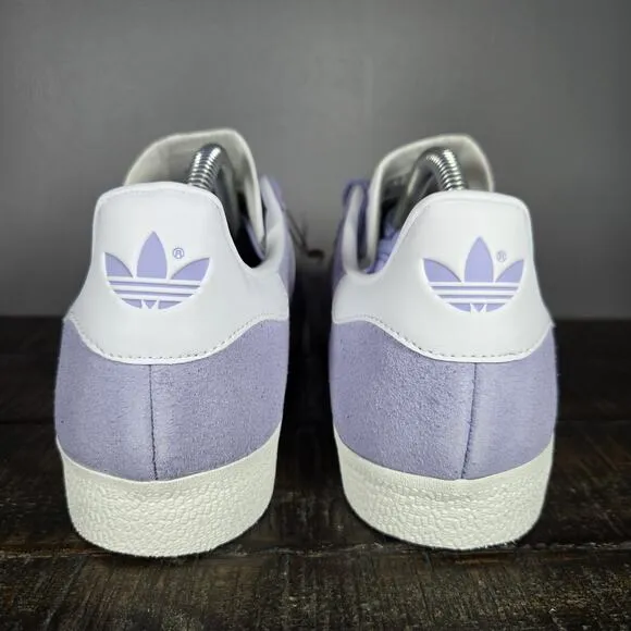 NEW Adidas Gazelle Womens Size 9.5 Casual Shoes Purple Violet White IE0444