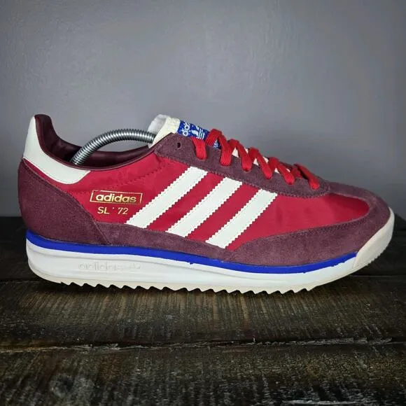 NEW adidas Originals SL 72 RS Mens Size 8.5 Running Shoe Shadow Red White JI1280