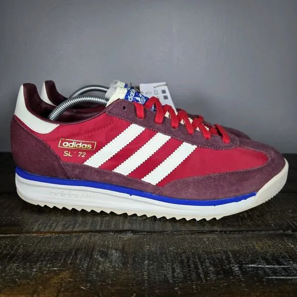 NEW adidas Originals SL 72 RS Mens Size 8.5 Running Shoe Shadow Red White JI1280