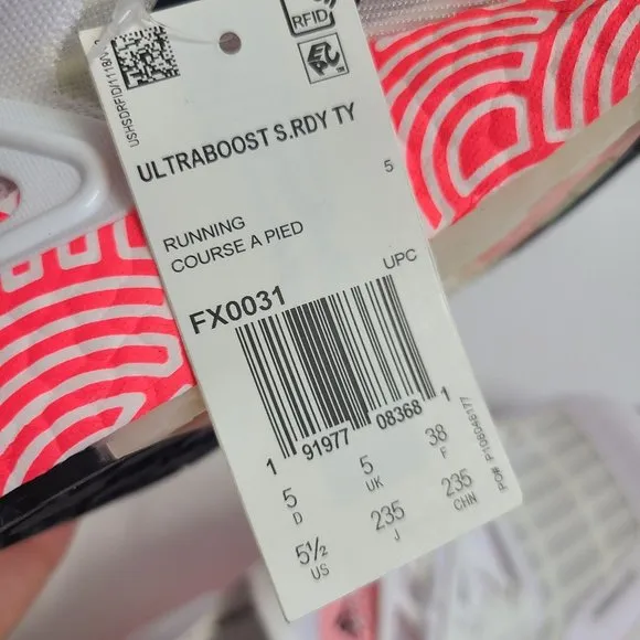 NEW Adidas Ultraboost Summer RDY Tokyo Running Shoes FX0031 Size 5.5 White