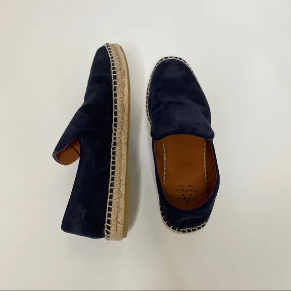 NEW Aquatalia Neeve Suede Blue Espadrille