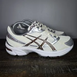 NEW ASICS Gel 1130 Womens Size 10 Running Shoe 1202A164 White Cream Brown Silver