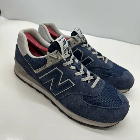 New Balance 574 Mens 11.5 Classic Core Navy Running Shoes Sneakers Blue ML574EVN