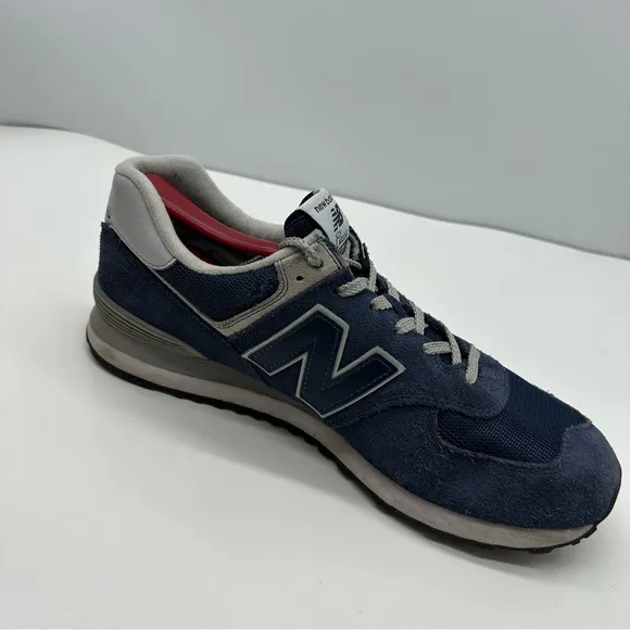 New Balance 574 Mens 11.5 Classic Core Navy Running Shoes Sneakers Blue ML574EVN