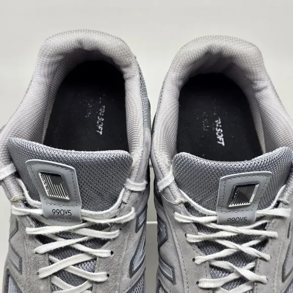 New Balance 990v5 Men's Size 14D Gray Suede Low Top Athletic Shoes M990GL5