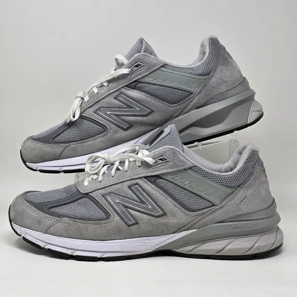 New Balance 990v5 Men's Size 14D Gray Suede Low Top Athletic Shoes M990GL5