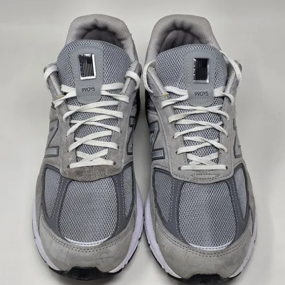 New Balance 990v5 Men's Size 14D Gray Suede Low Top Athletic Shoes M990GL5