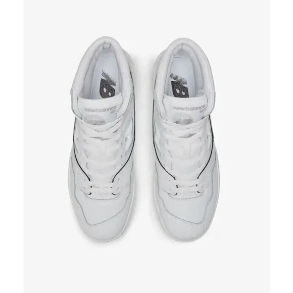 New Balance Bb650 BB650RWW Men's White Leather Lifestyle Sneaker Shoes NR4724