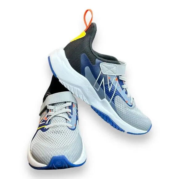New Balance Rave‎ Run V2 Size 4.5 Navy Orange Kids Casual YTRAVGN2