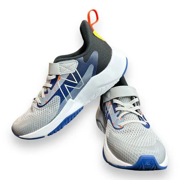 New Balance Rave‎ Run V2 Size 4.5 Navy Orange Kids Casual YTRAVGN2