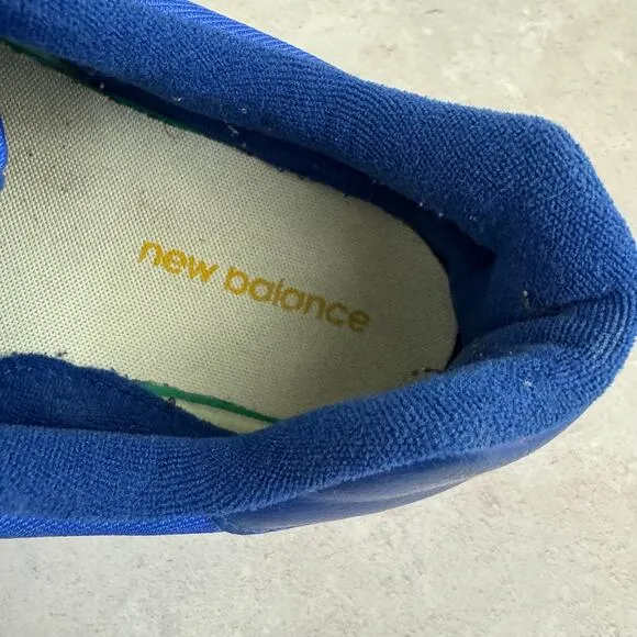 New Balance Shoes Men's 14 D 574 Heritage Blue Suede Yellow Sneakers U574HBG