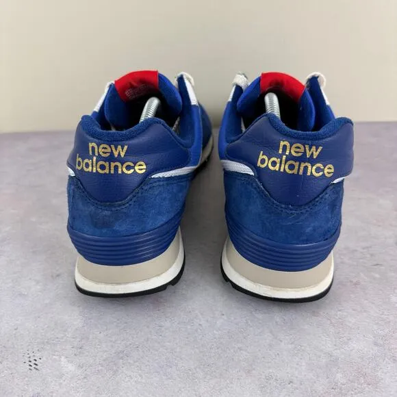 New Balance Shoes Men's 14 D 574 Heritage Blue Suede Yellow Sneakers U574HBG