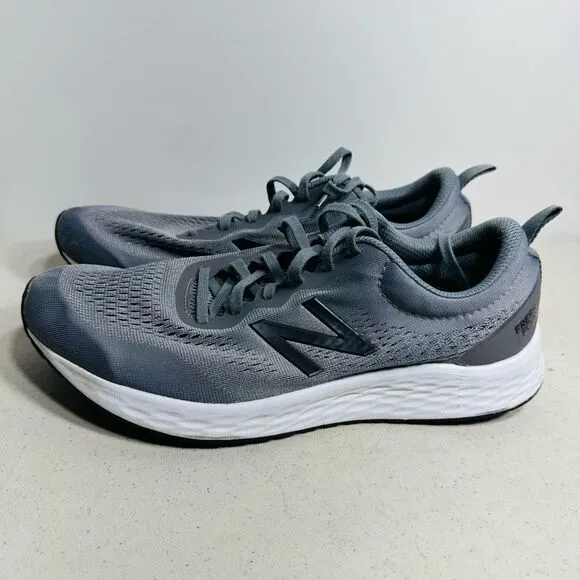 New Balance Mens Fresh Foam Arishi V3 MARISLG3 Gray Running Shoes Sneakers Sz 12