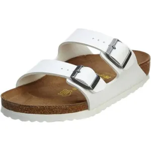 NEW BIRKENSTOCK women's arizona birkoflor sandals in white