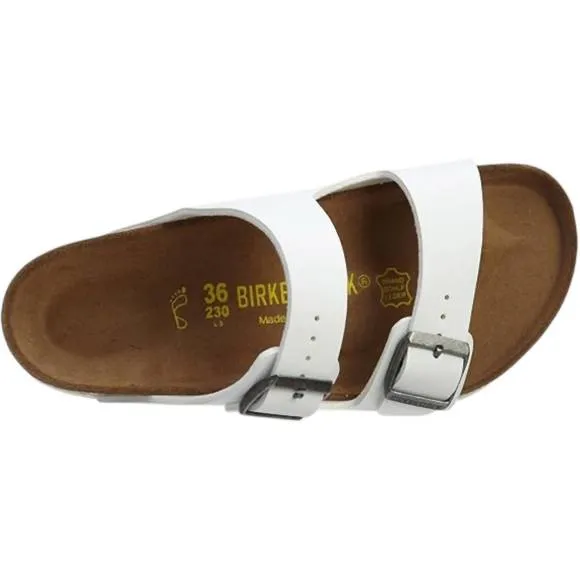 NEW BIRKENSTOCK women's arizona birkoflor sandals in white