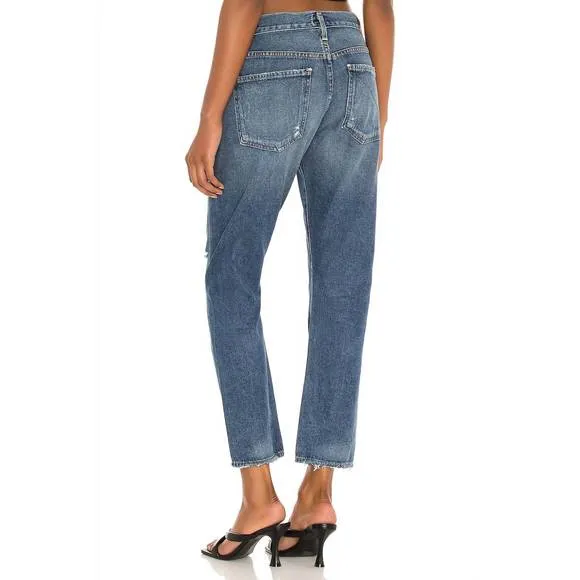 NEW CITIZENS OF HUMANITY corey slouchy slim jeans in distressed turn around