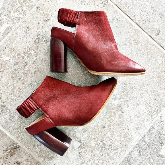 NEW Clarks Grace Margot Rust Nubuck Leather Ankle Boots, Size UK 6 US 8½