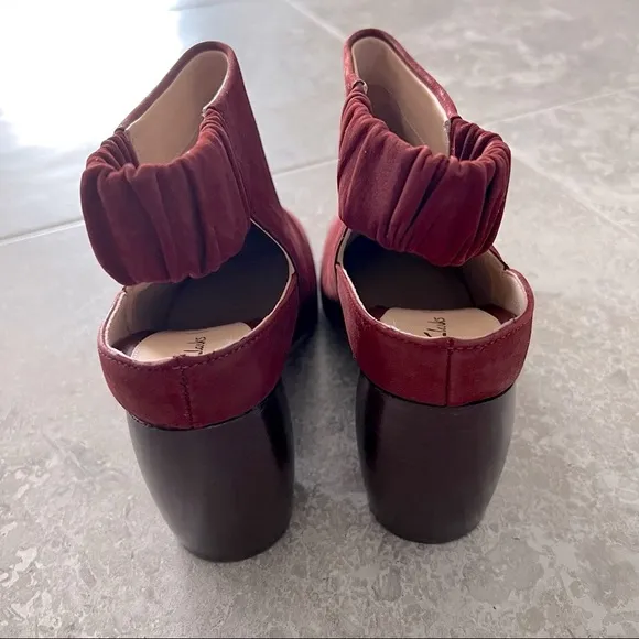 NEW Clarks Grace Margot Rust Nubuck Leather Ankle Boots, Size UK 6 US 8½