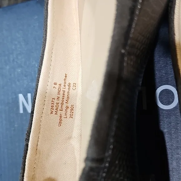 NEW Cole Haan Shoes Keira Ballet Flats Slip-On 7 Leather Pewter