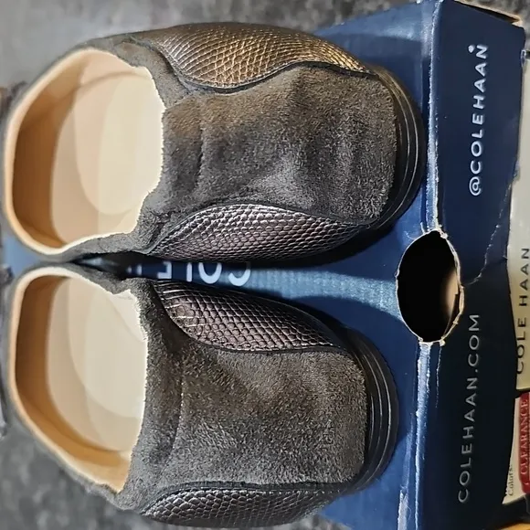 NEW Cole Haan Shoes Keira Ballet Flats Slip-On 7 Leather Pewter