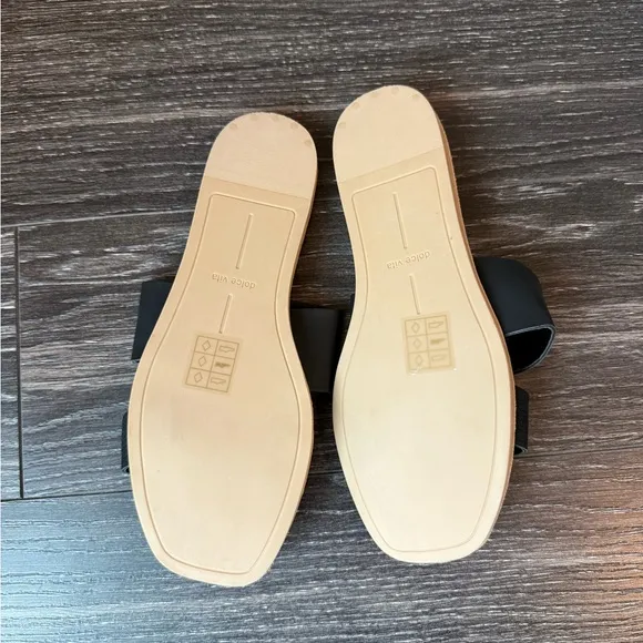 NEW Dolce Vita Black and Tan Women's Slide Sandals
