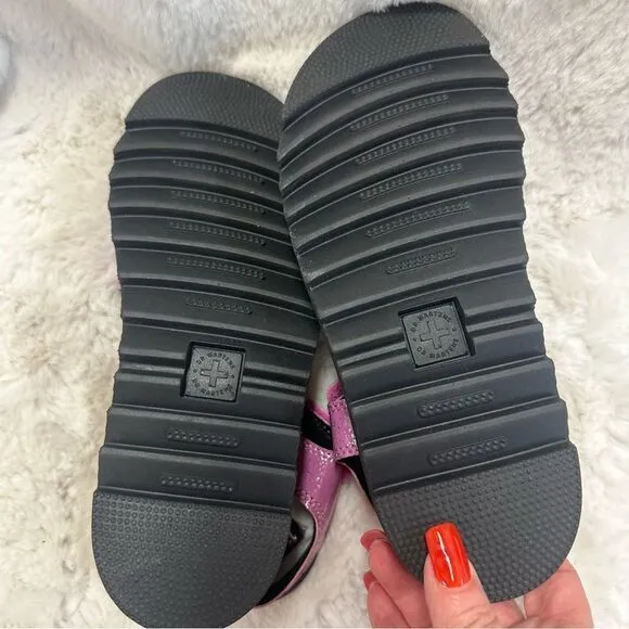 NEW Dr.Martens Junior Klaire Pink Glitter Straps Sandals 5