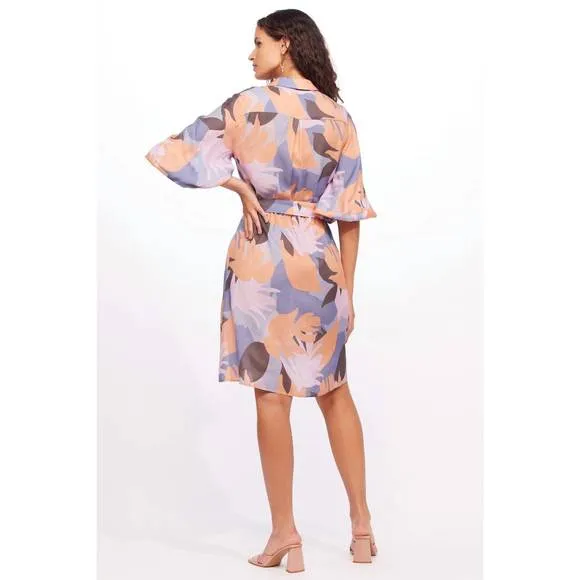 NEW EVA FRANCO harper dress in peach
