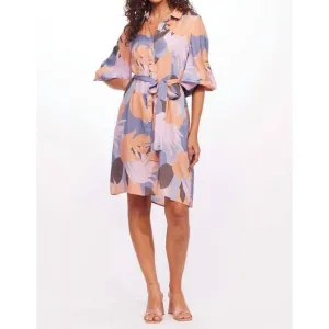NEW EVA FRANCO harper dress in peach