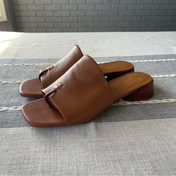 NEW Franco Sarto Loran Sandals in Brown Leather Size 10