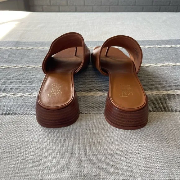 NEW Franco Sarto Loran Sandals in Brown Leather Size 10
