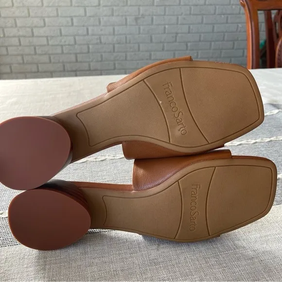 NEW Franco Sarto Loran Sandals in Brown Leather Size 10