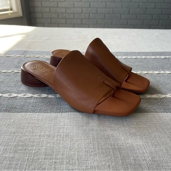 NEW Franco Sarto Loran Sandals in Brown Leather Size 10