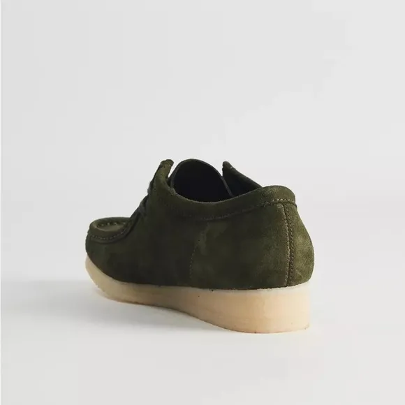 NEW IN BOX Men’s Clarks Wallabee Shoes Forest Green Suede Leather
