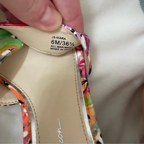 NEW Jessica Simpson Niara Floral Strap Up Block Heels Shoes