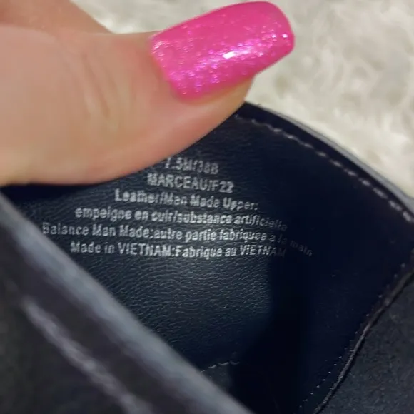 NEW KARL LAGERFELD PARISWomen's Marceau Embellished Black Leather Buckle Boots