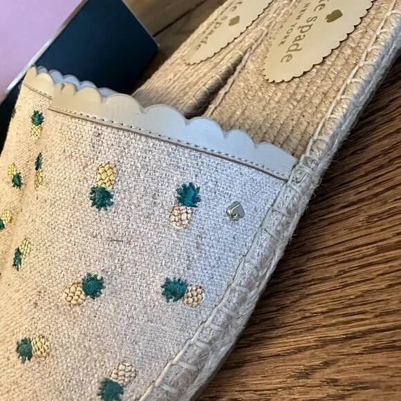 NEW!! Kate Spade Rosie Pineapple Flats -Size 8 /8.5