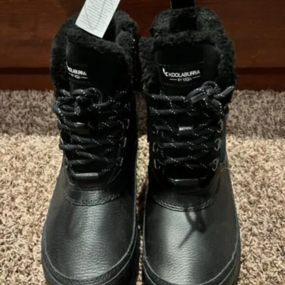 new  Koolaburra by UGG men’s Rostin waterproof snow boot with faux fur lining