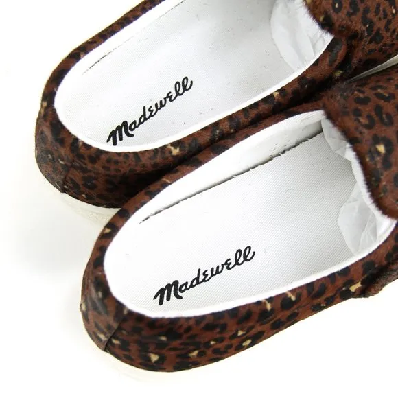 NEW Madewell Sidewalk Painted Leopard Calf Hair 8M