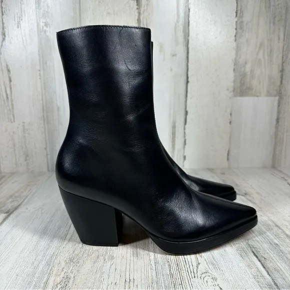 NEW Matisse Hendrix Black Leather Pointy Toe Ankle Boots #4