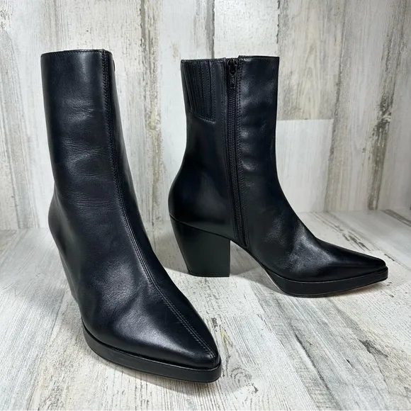 NEW Matisse Hendrix Black Leather Pointy Toe Ankle Boots #4