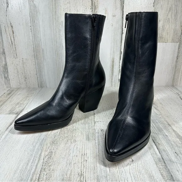 NEW Matisse Hendrix Black Leather Pointy Toe Ankle Boots #4